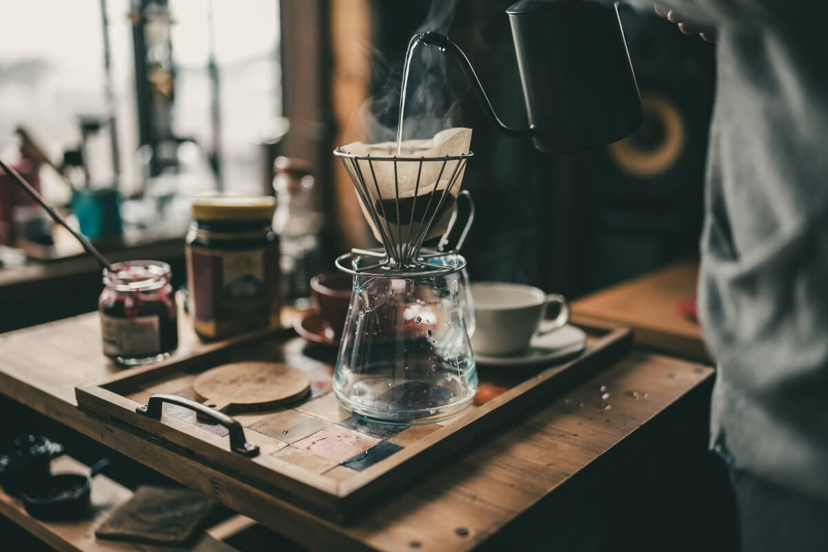 ハンドドリップで淹れるコーヒー
